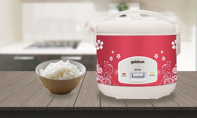 Nồi cơm điện Goldsun 1.8 lít CB3205 lòng nồi chống dính