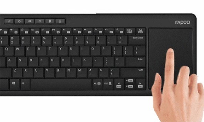 Bàn phím không dây Rapoo K2600 - Touchpad
