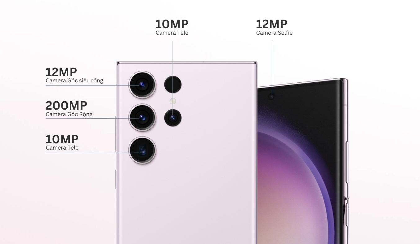 Điện thoại Samsung Galaxy S23 Ultra camera phân giải cao