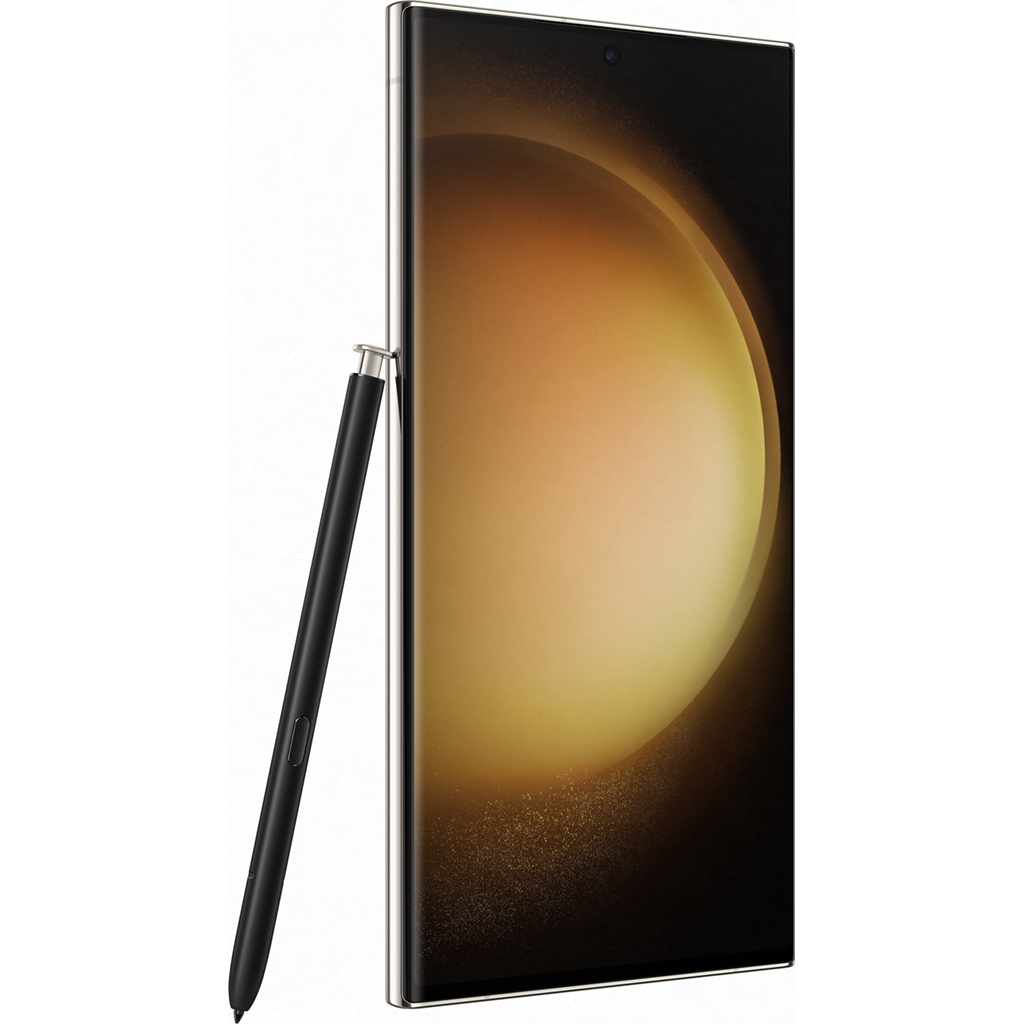 Điện thoại Samsung Galaxy S23 Ultra 12GB/512GB Kem nghiêng phải