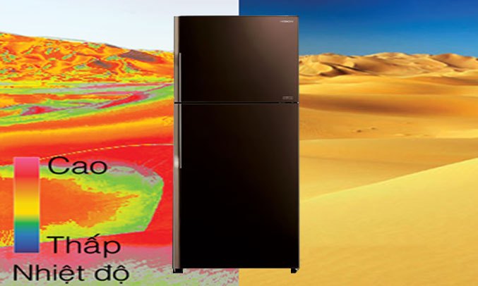 Tủ lạnh Hitachi R-VG400PGV3 (GBW) 335 lít kháng khuẩn, khử mùi