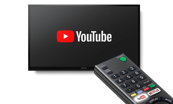 Tivi Sony KD-65X7000G VN3 nút YouTube và Netflix