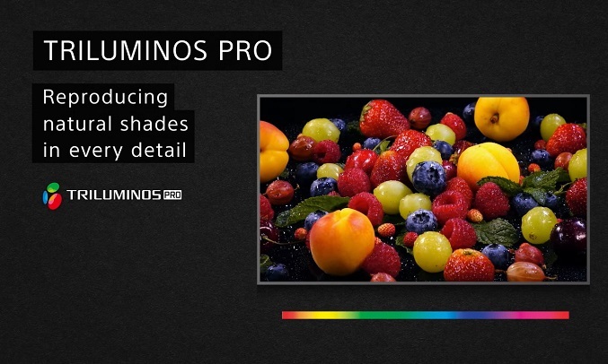 Tivi Sony 4K - Công nghệ Triluminos Pro