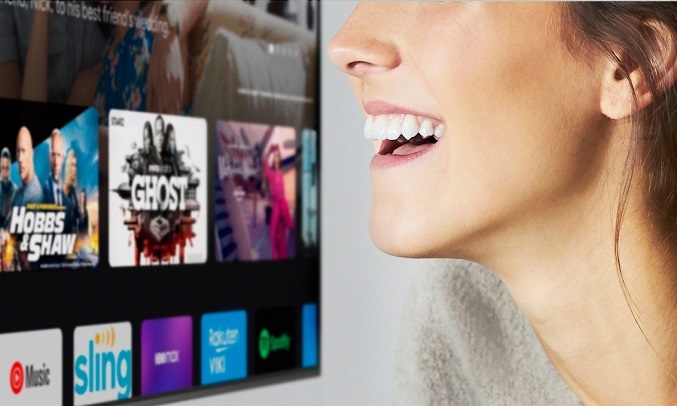 Google Tivi Sony 4K 65 inch XR-65X90J - Tìm kiếm bằng giọng nói