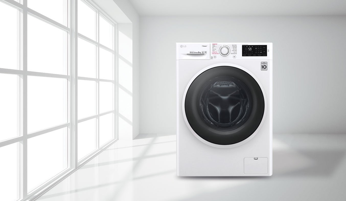 Máy giặt LG 8KG FC1408S4W2 hoạt động êm ái, hạn chế tiếng ồn tối ưu