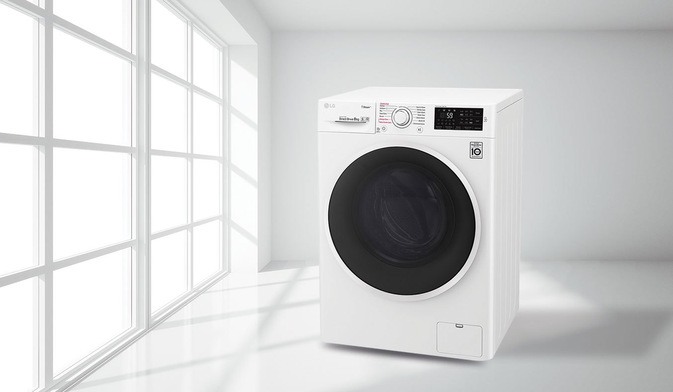 Máy giặt LG 8KG FC1408S4W2 tiết kiệm thời gian phơi khô quần áo