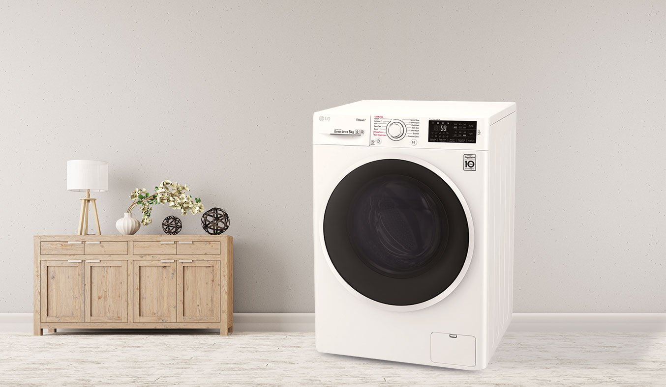 Máy giặt LG 8KG FC1408S4W2 tiết kiệm chi phí tiền điện hàng tháng