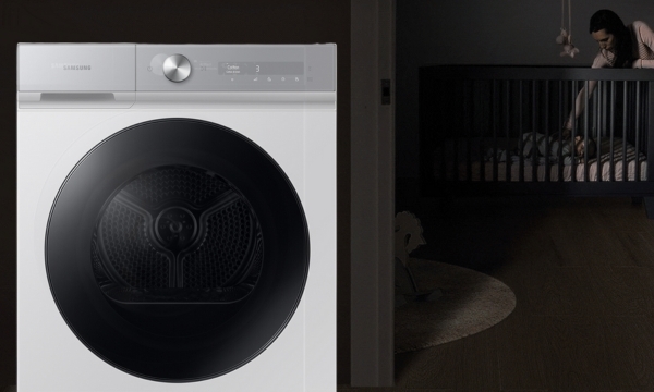 Máy sấy bơm nhiệt Samsung Inverter 9 kg DV90BB9440GHSV - Vận hành êm ái