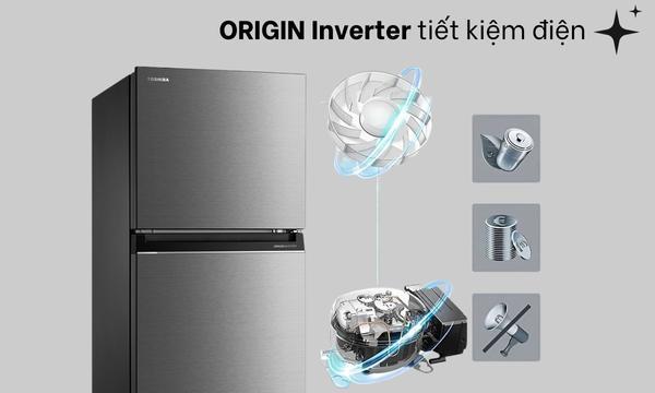 Tủ lạnh Toshiba Inverter 411 lít GR-RT559WE-PMV(58)-MM - Công nghệ Origin Inveter tiết kiệm điện
