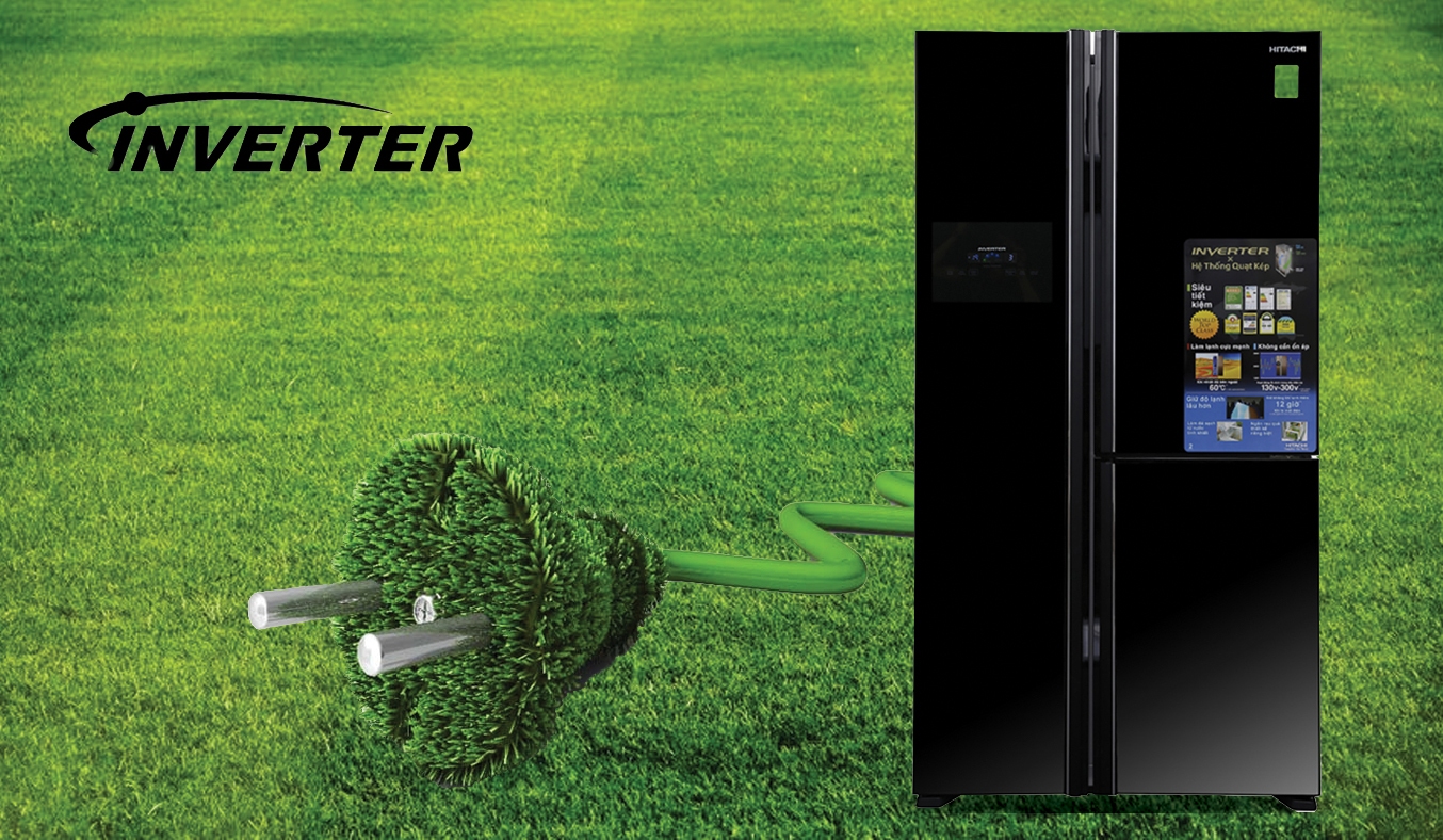 Tủ lạnh Hitachi Inverter 600 lít R-FM800PGV2 (GBK) siêu tiết kiệm điện