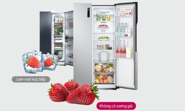 Tủ lạnh LG Inverter 519 lít GR-B256JDS - Làm lạnh không tạo sương giá
