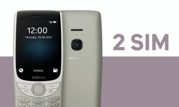 Điện thoại Nokia 8210 4G có 2 khe nano sim