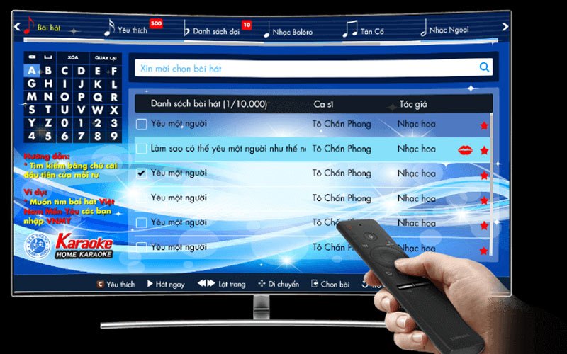 Trên giao diện Smart Hub của tivi, mở ứng dụng BenThanh Karaoke.