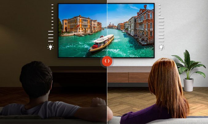 Android Tivi Sony 8K 85 inch KD-85Z8H tự động điều chỉnh theo môi trường