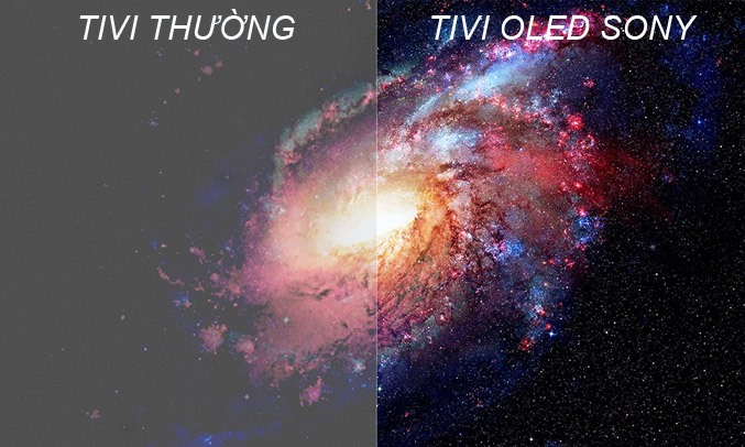 Tivi OLED Sony 55 inch KD-55A8G màu sắc chân thật