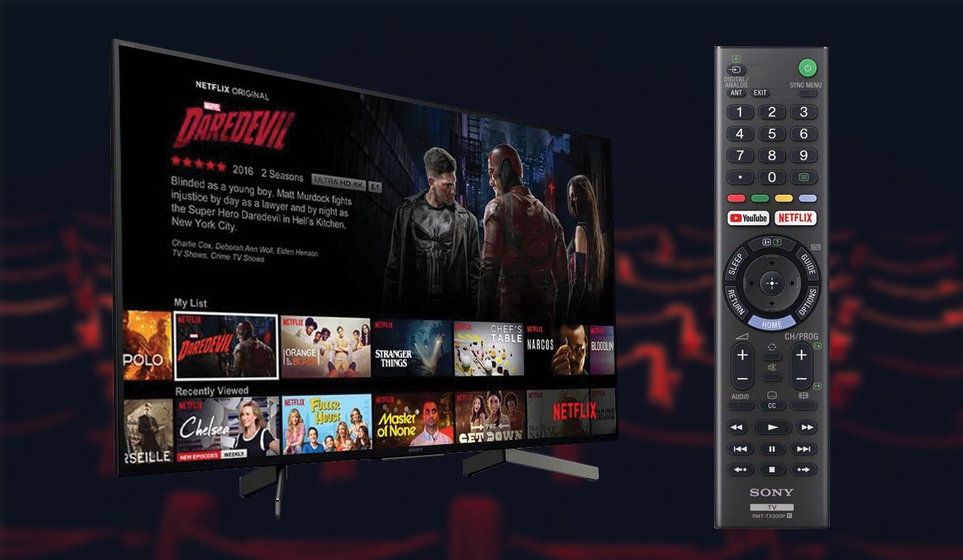 Điều khiển từ xa của Smart Tivi Sony 4k 55 inch KD-55X7000G