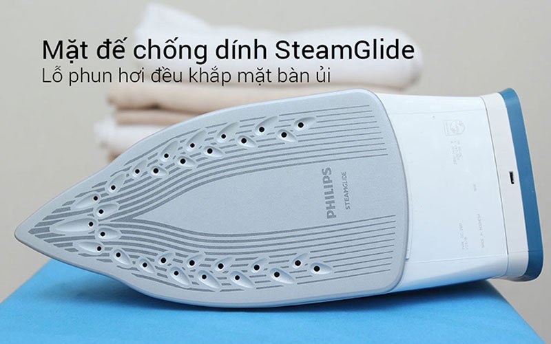 Mặt đế SteamGlide rất được ưa chuộng trên bàn ủi Philips