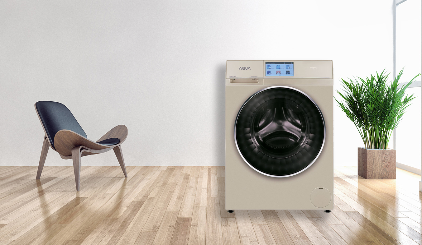 Máy giặt Aqua AQD-D1000HT (N) bảng điều khiển tiện lợi