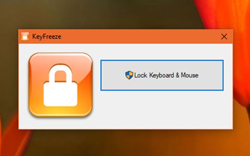 Bước 2: Mở phần mềm lên và chọn Lock Keyboard & Mouse là bạn đã khóa cả bàn phím lẫn chuột đấy!