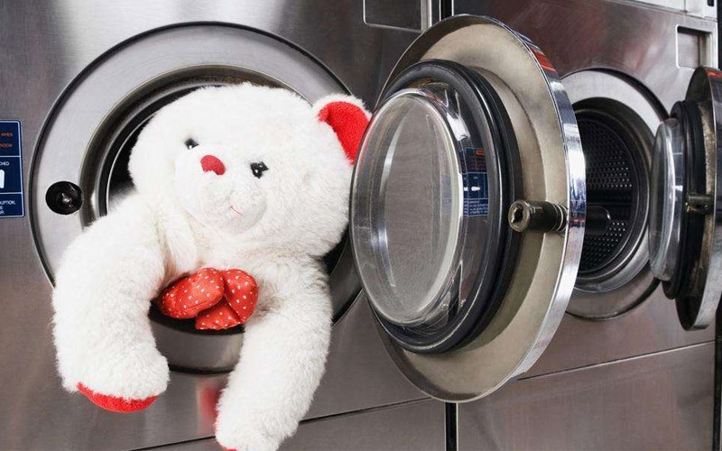 giặt gấu bông bằng máy giặt