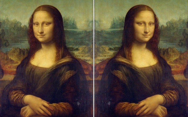 Bạn sẽ thấy hình ảnh của mình thông qua ví dụ về bức tranh Mona Lisa bị đảo chiều