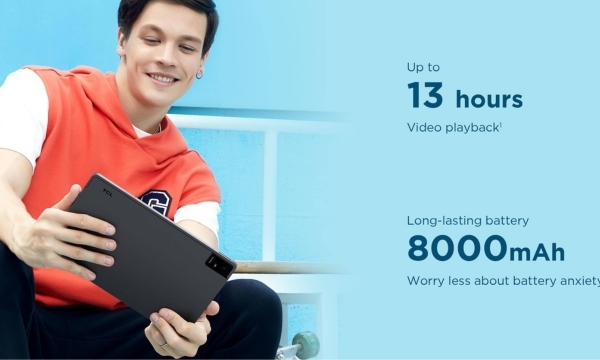 Máy tính bảng TCL Tab 11 Wifi - Dung lượng pin bền bỉ