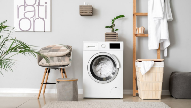 Máy giặt cửa trước thường có thiết kế sang trọng, mang tính thẩm mỹ cao.