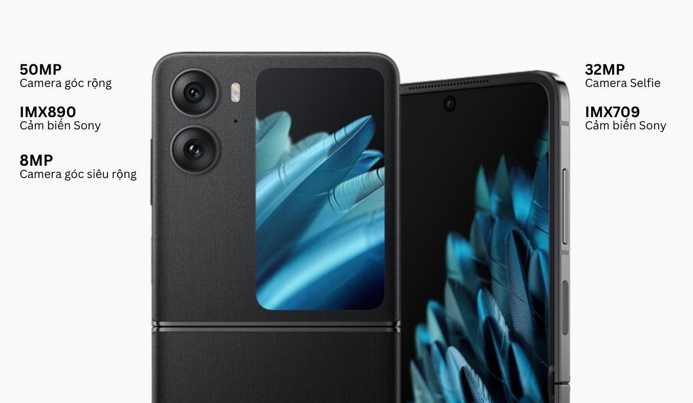 Điện thoại OPPO Find N2 Flip ưu điểm chụp hình đẹp