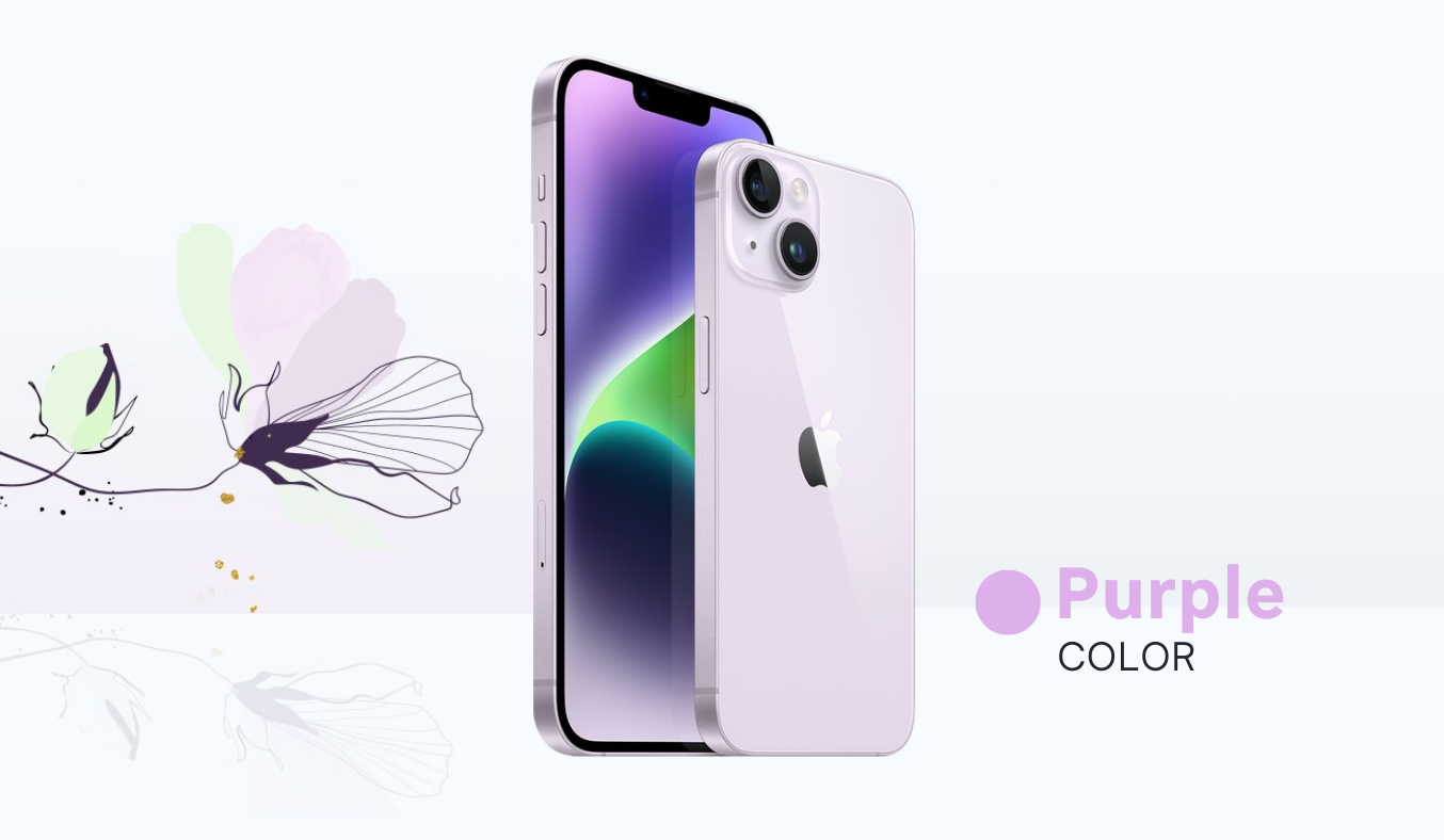 Điện thoại iPhone 14 512GB Tím diện mạo sang trọng