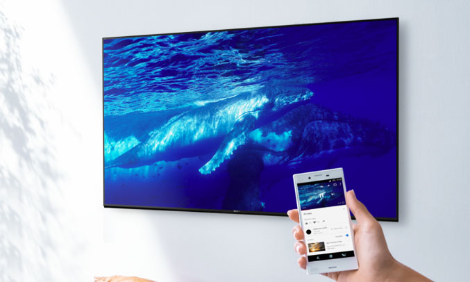 Tivi Sony Bravia OLED 55A1 truy cập nhanh chóng