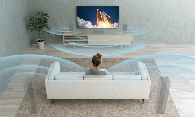 Android Tivi Sony 4K 43 inch KD43X8500H/S - Âm thanh hài hòa