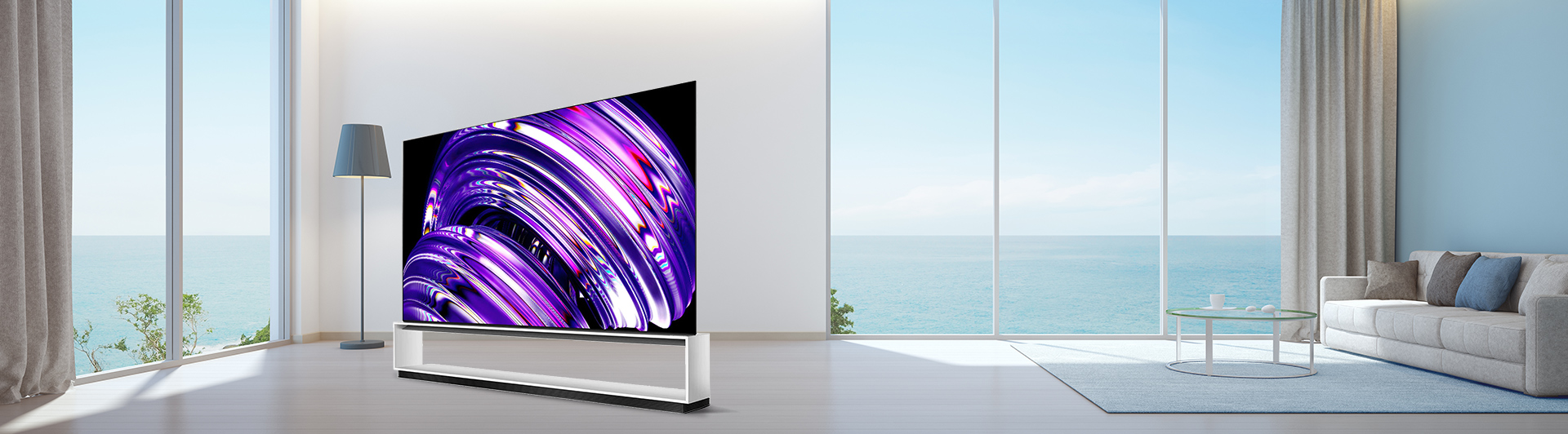 Smart Tivi OLED LG 8K 88 inch OLED88Z2PSA mặt nghiêng
